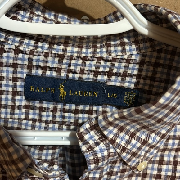 Ralph Lauren, casual button-down dress shirt, size large - Picture 2 of 3